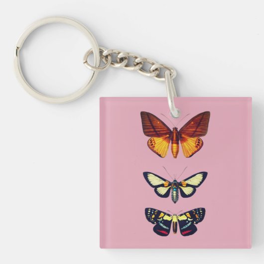 Cartoon Butterflies Sleutelhanger (voorkant)