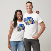 Cartoon Butterfly Blue Fish T-shirt (Unisex)