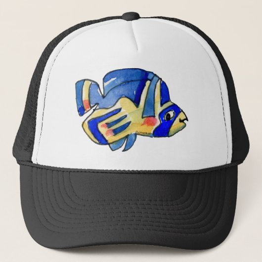 Cartoon Butterfly Blue Fish Trucker Pet (Voorkant)