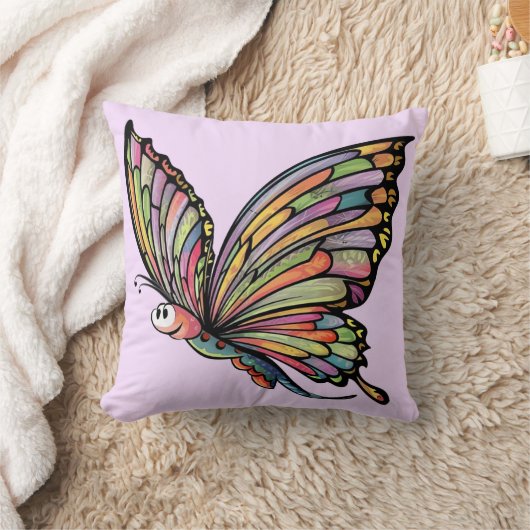 Cartoon Butterfly Kussen (Deken)