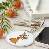 Cartoon Butterfly Pony AcrylSleutelhanger Sleutelhanger (Voorkant Rechts)