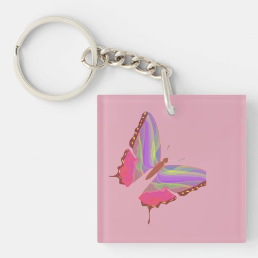 Cartoon Butterfly Sleutelhanger (voorkant)