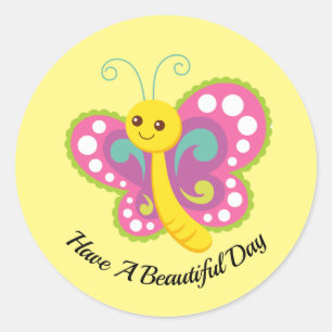 Cartoon Butterfly Sticker