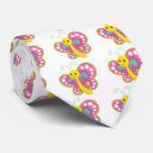 Cartoon Butterfly Stropdas (Opgerold)