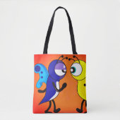 Cartoon Butterfly Tote Bag (Voorkant)