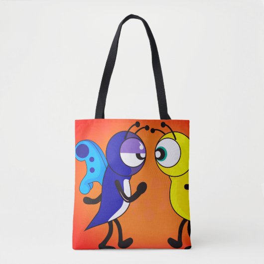 Cartoon Butterfly Tote Bag (Voorkant)