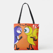Cartoon Butterfly Tote Bag (Achterkant)