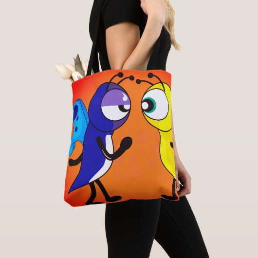 Cartoon Butterfly Tote Bag (Dichtbij)