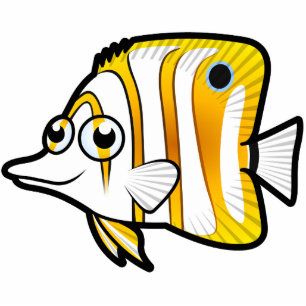 Cartoon Butterflyfish Fotobeeldje Magneet