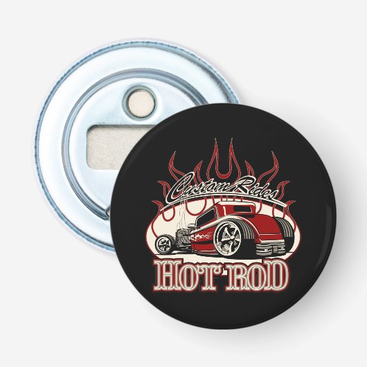 Cartoon Button Flesopener (Voorkant)