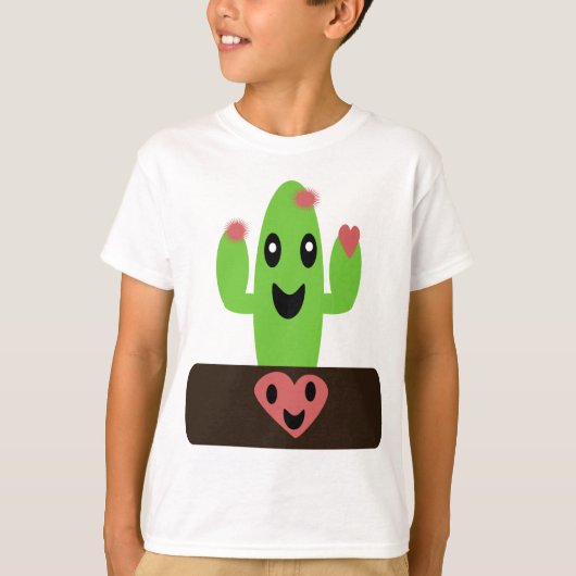 Cartoon Cactus T-shirt (Voorkant)