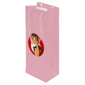 Cartoon cadeautas van Chimp (Achterkant Gekanteld)