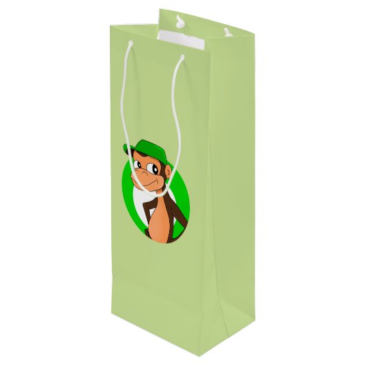 Cartoon cadeautas van Chimp (Achterkant Gekanteld)