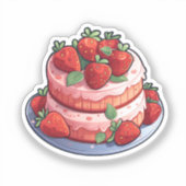 Cartoon cake sticker (Voorkant)