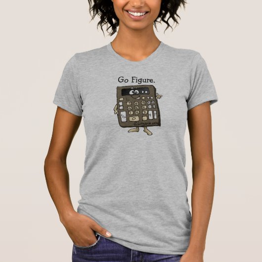 Cartoon calculator T-shirt Apparel (Voorkant)