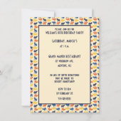 Cartoon Camel Blauw Bactrian 2 Humps Custom Kaart (Achterkant)