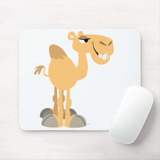 Cartoon Camel Mousepad glimlachen Muismat (Met muis)