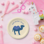 Cartoon Camel Verjaardagsfeestje gepersonaliseerd Papieren Bordje (Feest)