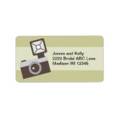 Cartoon  camera etiket (Voorkant)