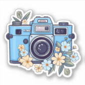 Cartoon camera illustratie sticker (Voorkant)