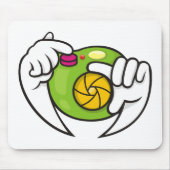 Cartoon Camera Muismat (Voorkant)