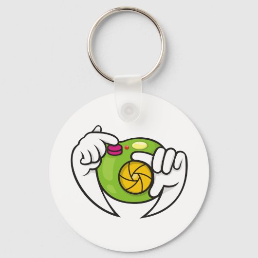 Cartoon Camera Sleutelhanger (Voorkant)