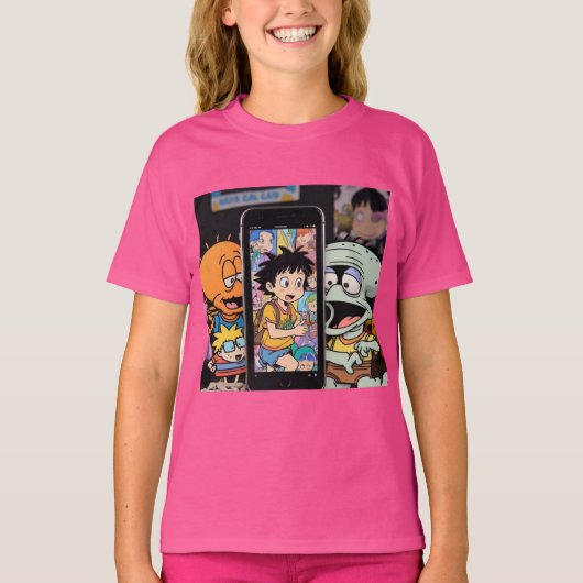 Cartoon Camera Squidward T-shirt (Voorkant)