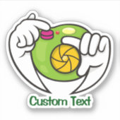Cartoon Camera Sticker (Voorkant)