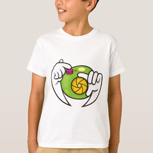 Cartoon Camera T-shirt (Voorkant)