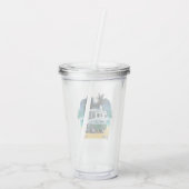 Cartoon Camper Acryl Drinkbeker (Achterkant)