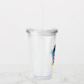 Cartoon Camper Acryl Drinkbeker (Rechts)
