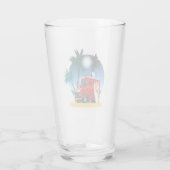 Cartoon Camper Glas (Achterkant)