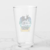 Cartoon Camper Glas (Achterkant)