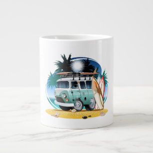 Cartoon Camper Grote Koffiekop