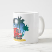 Cartoon Camper Grote Koffiekop (Voorkant rechts)