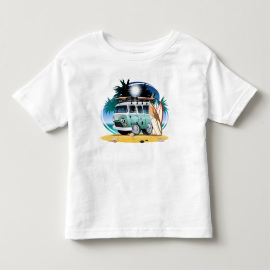 Cartoon Camper Kinder Shirts (Voorkant)