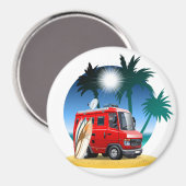 Cartoon Camper Magneet (Voorkant / Achterkant)