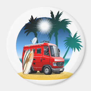 Cartoon Camper Magneet