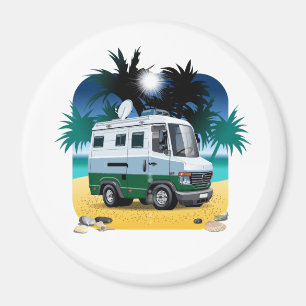 Cartoon Camper Magneet