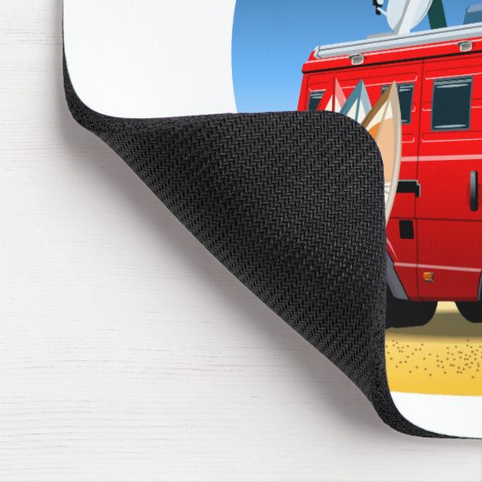 Cartoon Camper Muismat (Hoek)