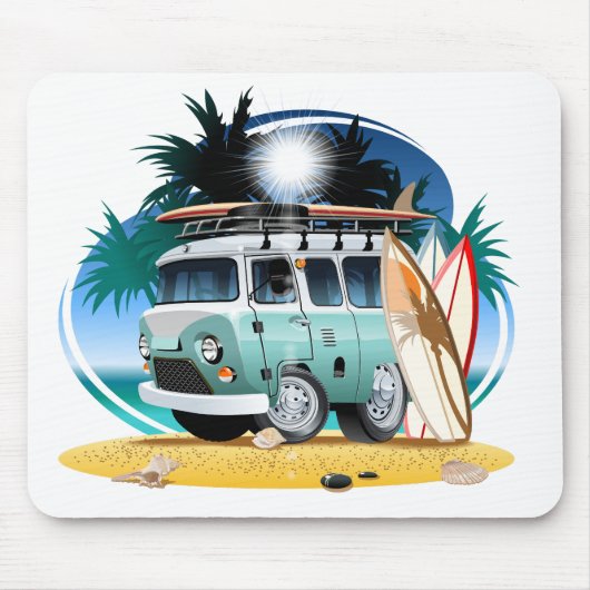 Cartoon Camper Muismat (Voorkant)
