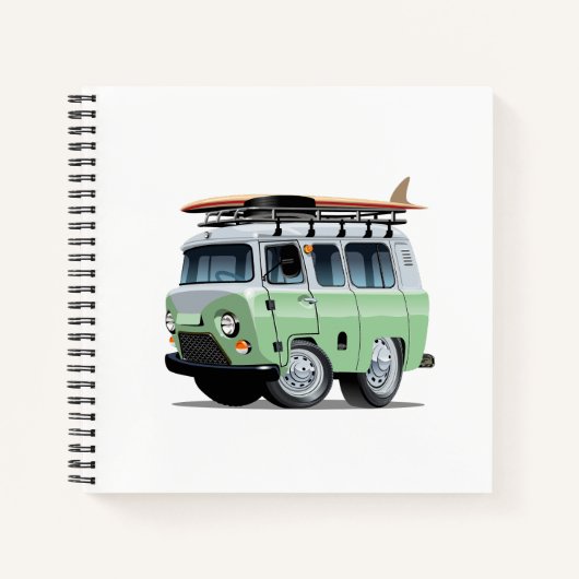 Cartoon Camper Notitieboek (Voorkant)