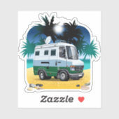 Cartoon Camper Sticker (Vel)