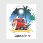 Cartoon Camper Sticker (Vel)