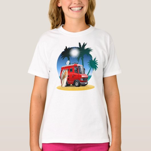 Cartoon Camper T-shirt (Voorkant)