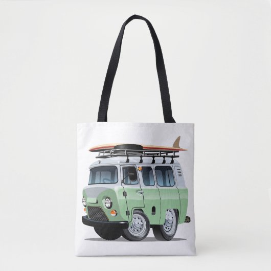 Cartoon Camper Tote Bag (Voorkant)