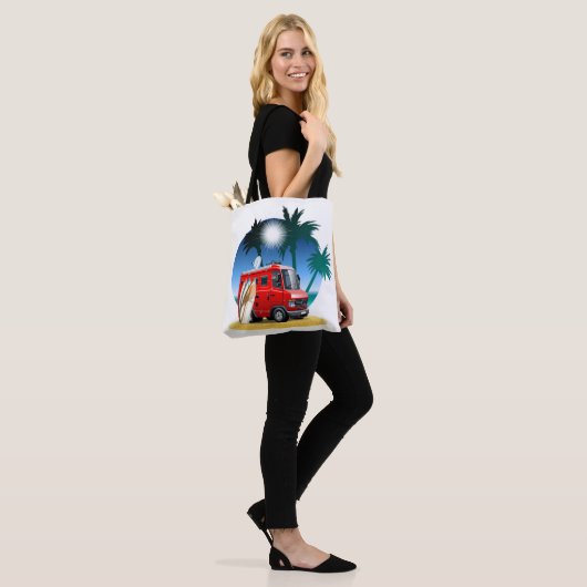 Cartoon Camper Tote Bag (Op model)