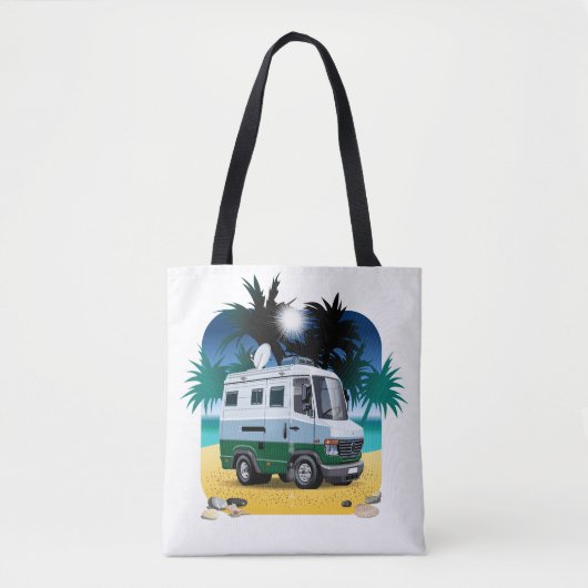 Cartoon Camper Tote Bag (Voorkant)