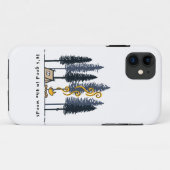 Cartoon Camping Hoesje-Mate iPhone Case (Achterkant (horizontaal))