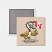 Cartoon Canada Goose Magneet (Voorkant / Achterkant)